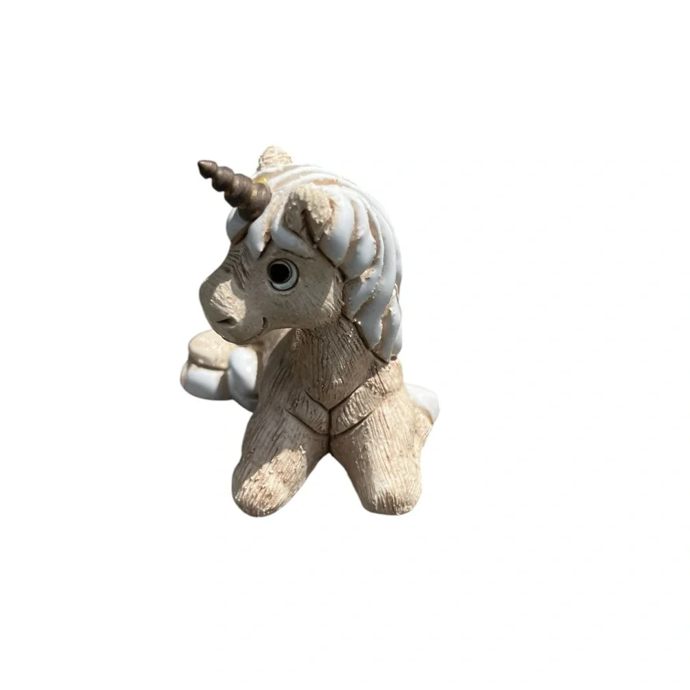 Unicorn Pottery Handmade Hobbiest Signed‎ JR Small Bookshelf Movie Prop Decor